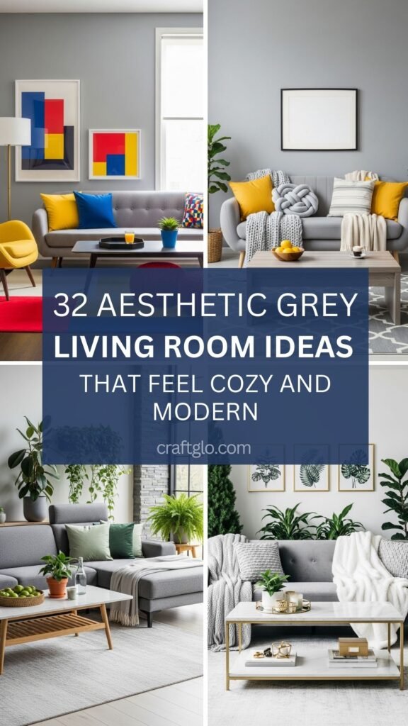 32 Aesthetic Grey Living Room Ideas That Feel Cozy and Modern